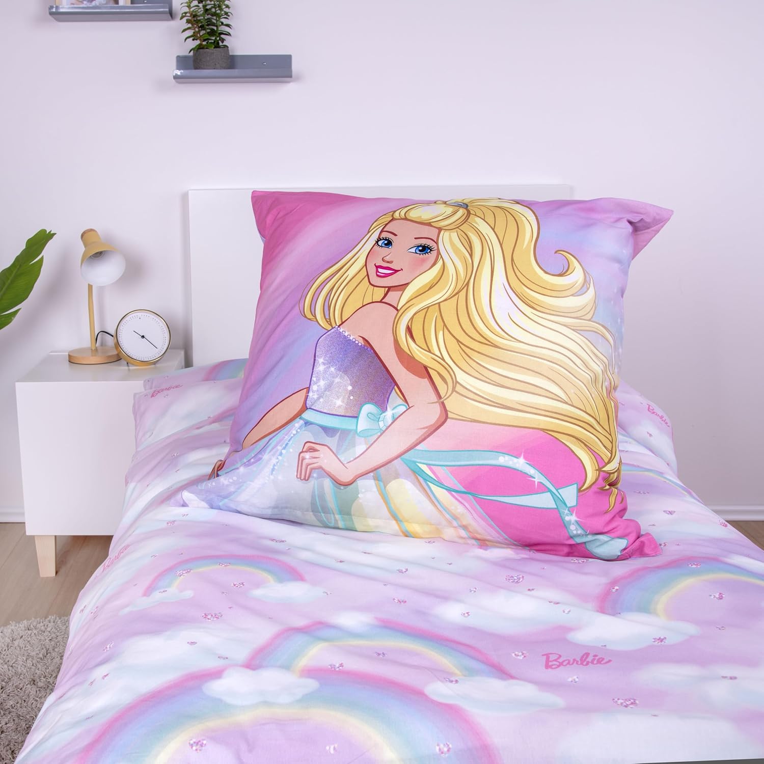 Parure de lit Barbie réversible en coton renforcé 135 x 200 – Image 6