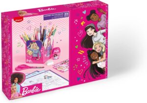 Coffret de coloriage Barbie Maped avec crayons, feutres et ciseaux 13cm