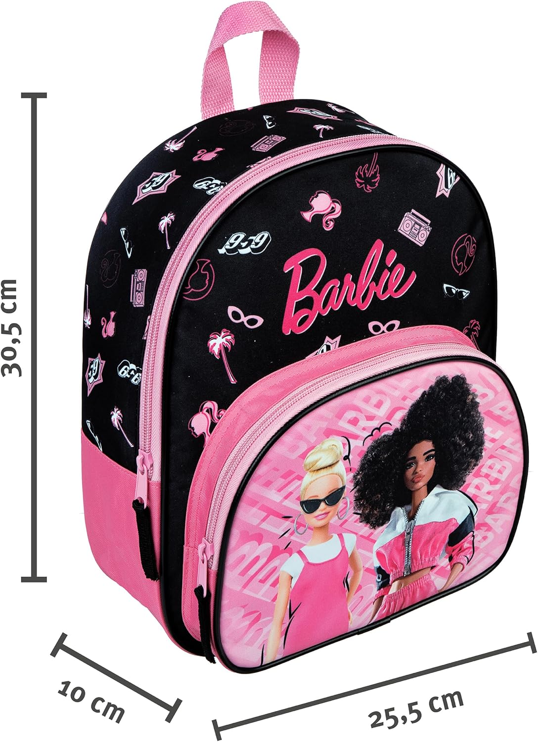 Sac à dos enfant Barbie Undercover avec poche frontale dès 4 ans – Image 2
