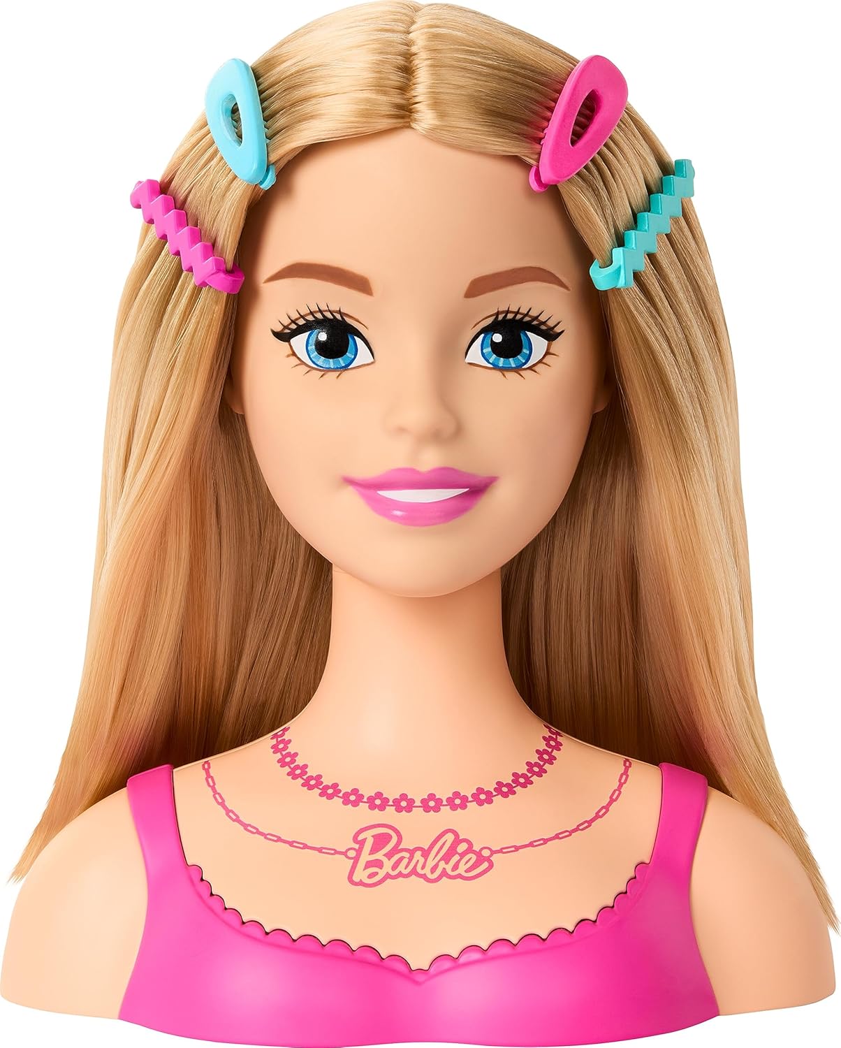 Barbie tête de coiffure cheveux blonds avec 20 accessoires HMD88 – Image 7
