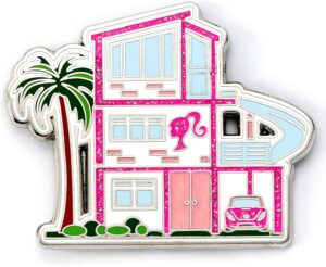 Pin's Barbie Dreamhouse rose en zinc