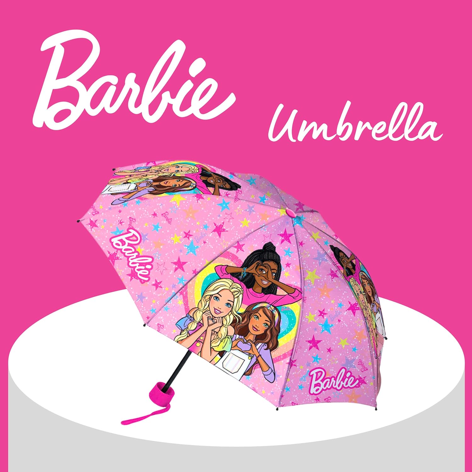 Parapluie pliant Barbie design poupée – Image 2