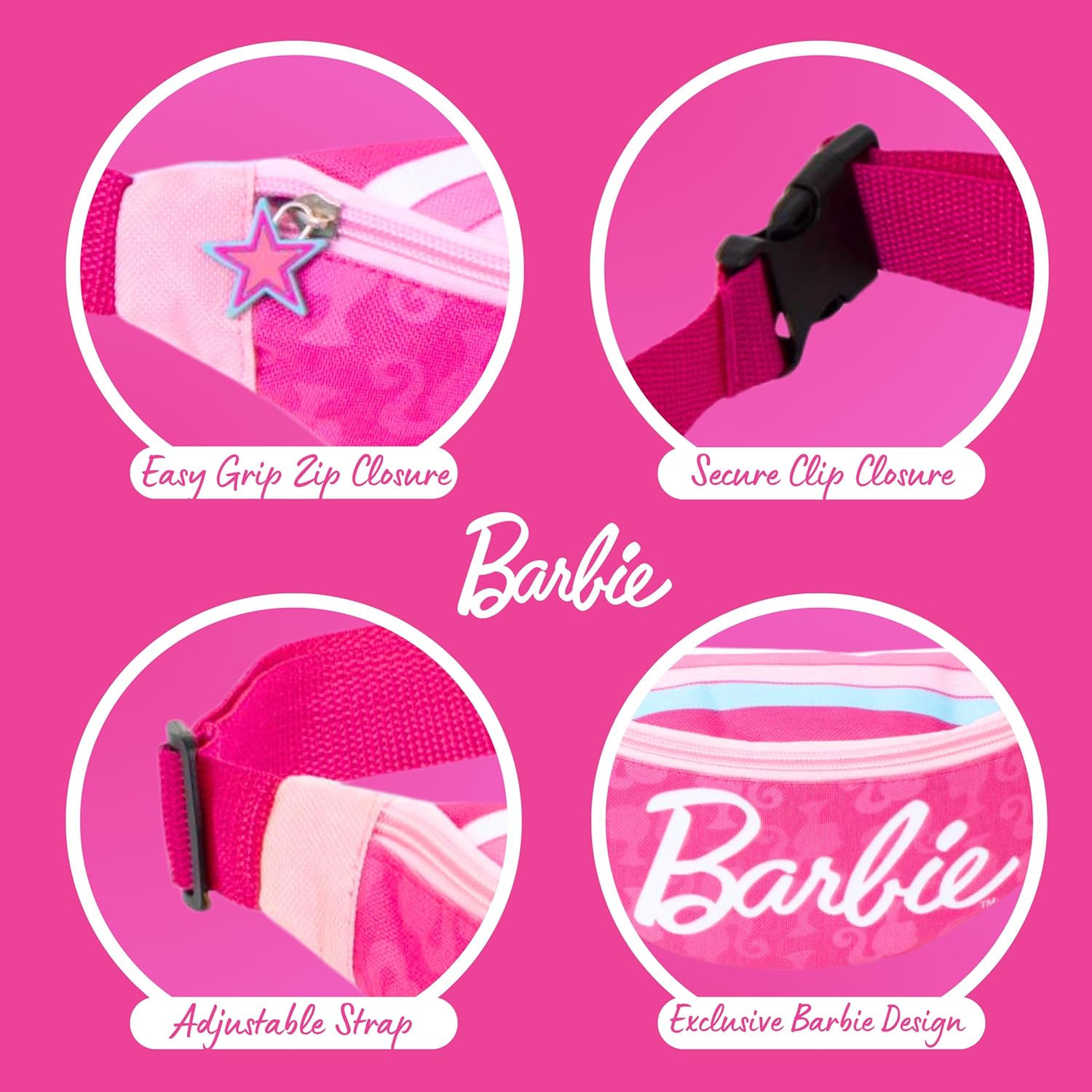 Sac banane Barbie pour filles, esprit voyage – Image 6