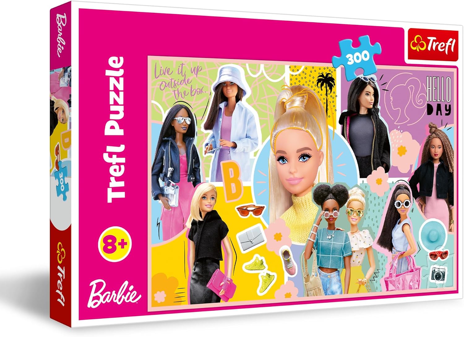 Puzzle Barbie Trefl 300 pièces, collage multicolore