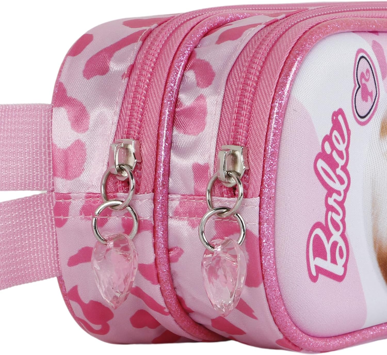 Trousse Barbie 3D rose à double compartiment, 22 x 9,5 cm – Image 4
