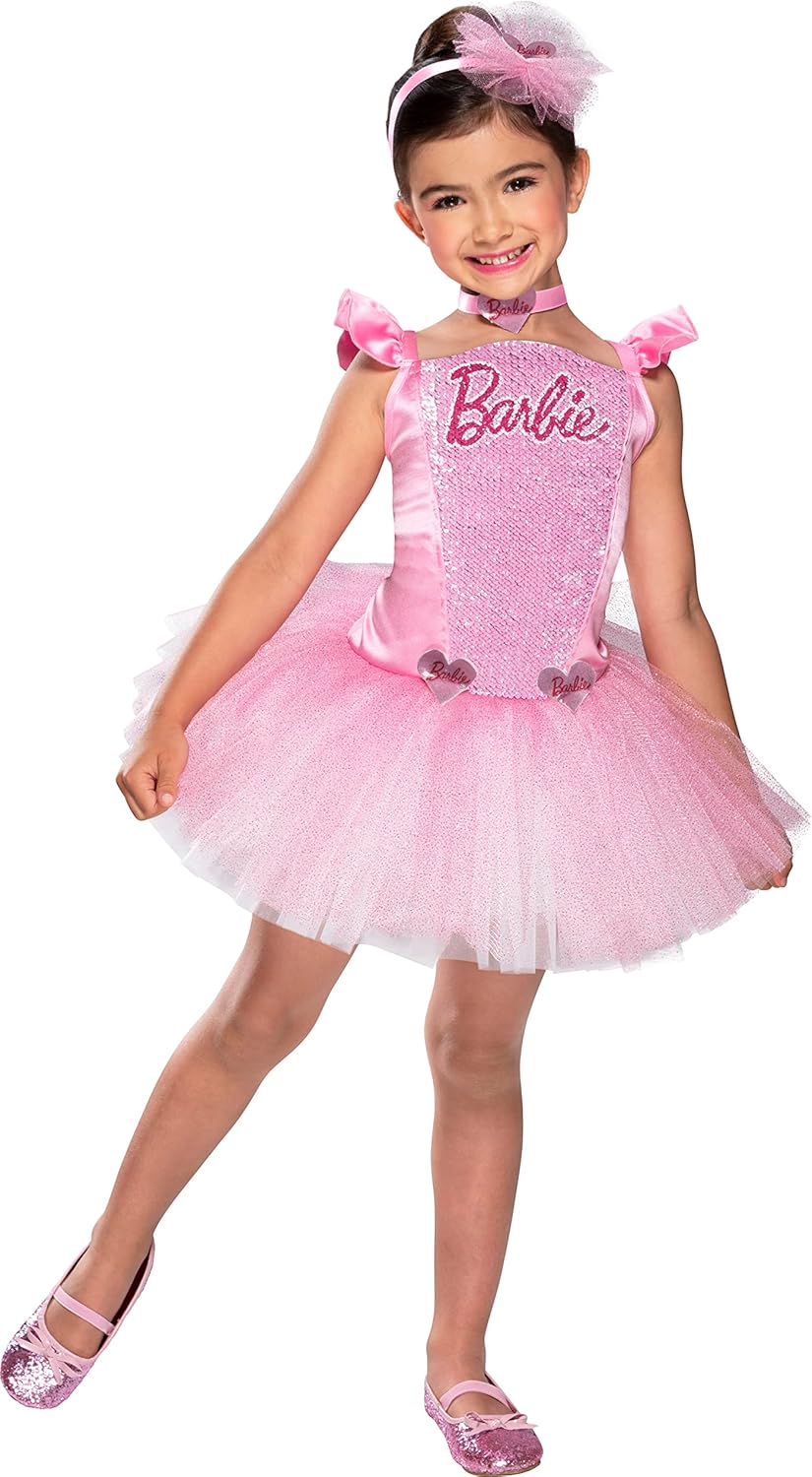 Costume Barbie Princesse à sequins avec tutu rose et accessoires