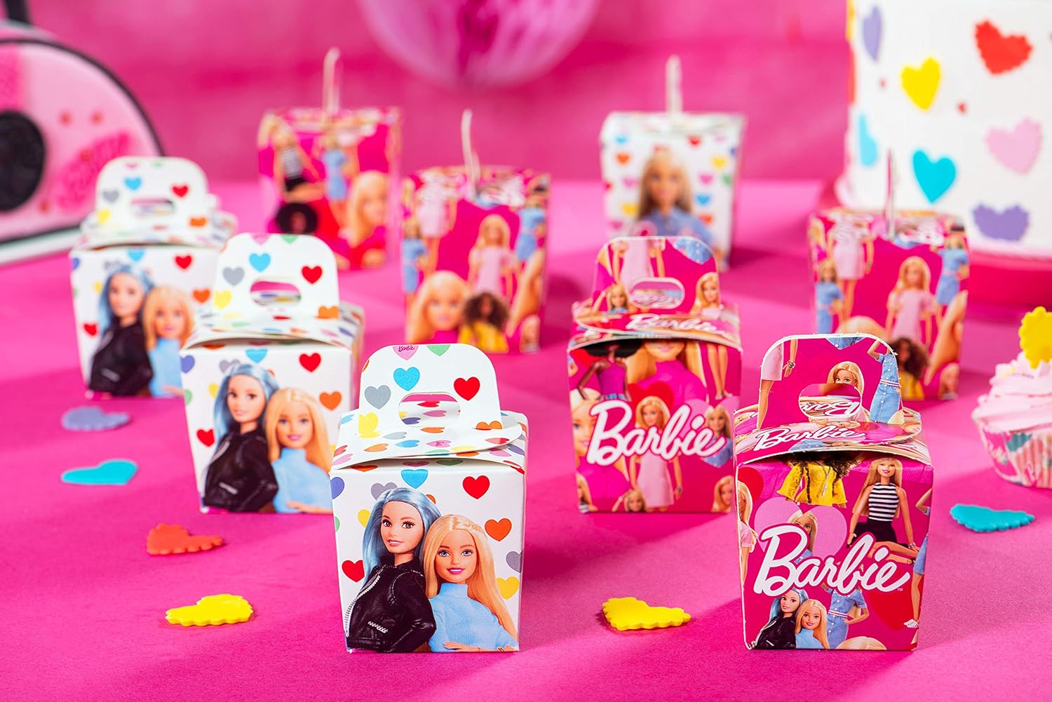 Boîte à bonbons Barbie en carton graissé, lot de 6 – Image 3