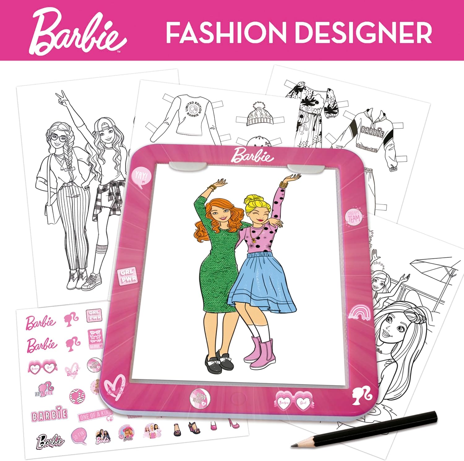 Barbie Fashion Designer avec podium de défilé et tableau design – Image 4