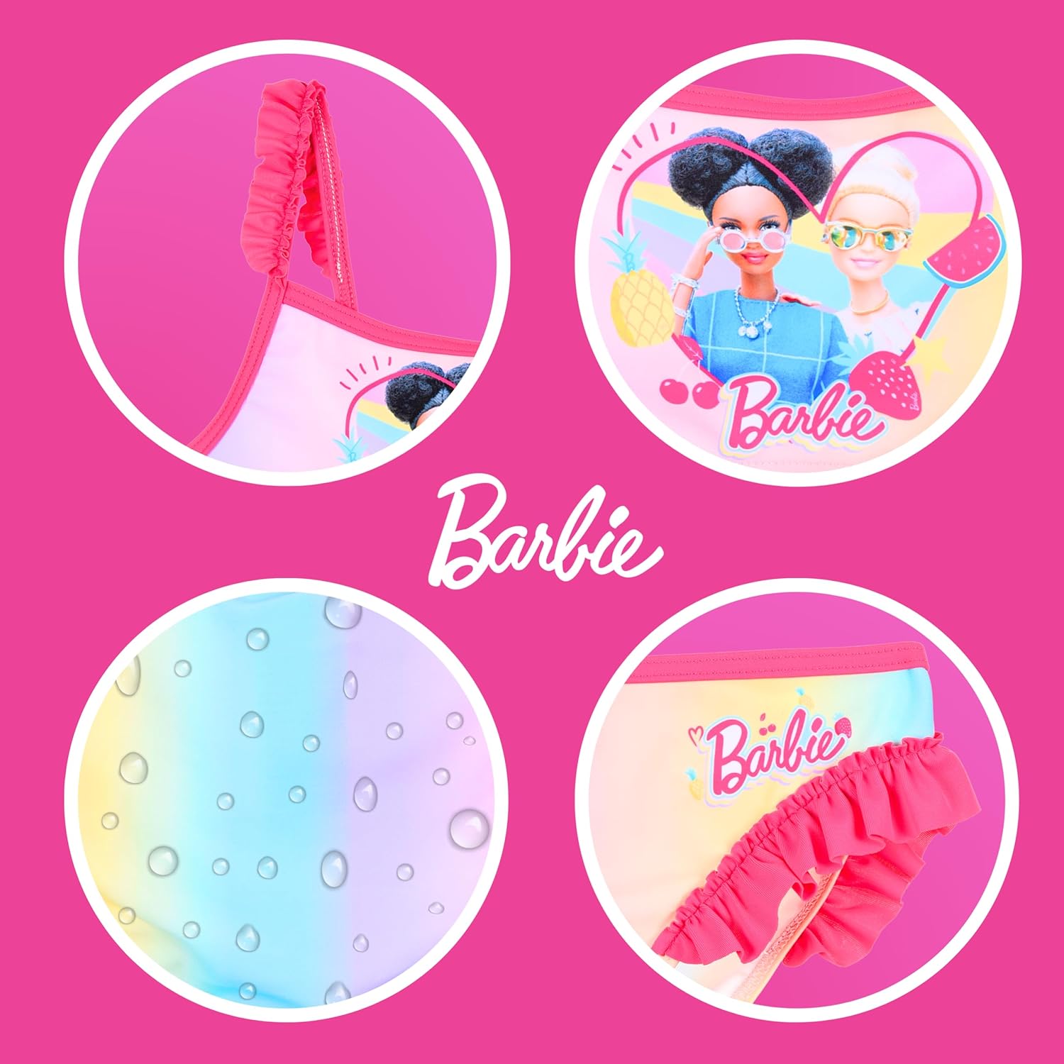 Barbie bikini deux pièces fille, tailles 4 à 10 ans – Image 6