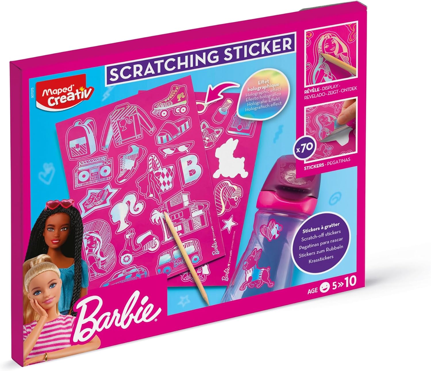 Barbie Danse Aqua'Art Maped Creativ avec 3 affiches
