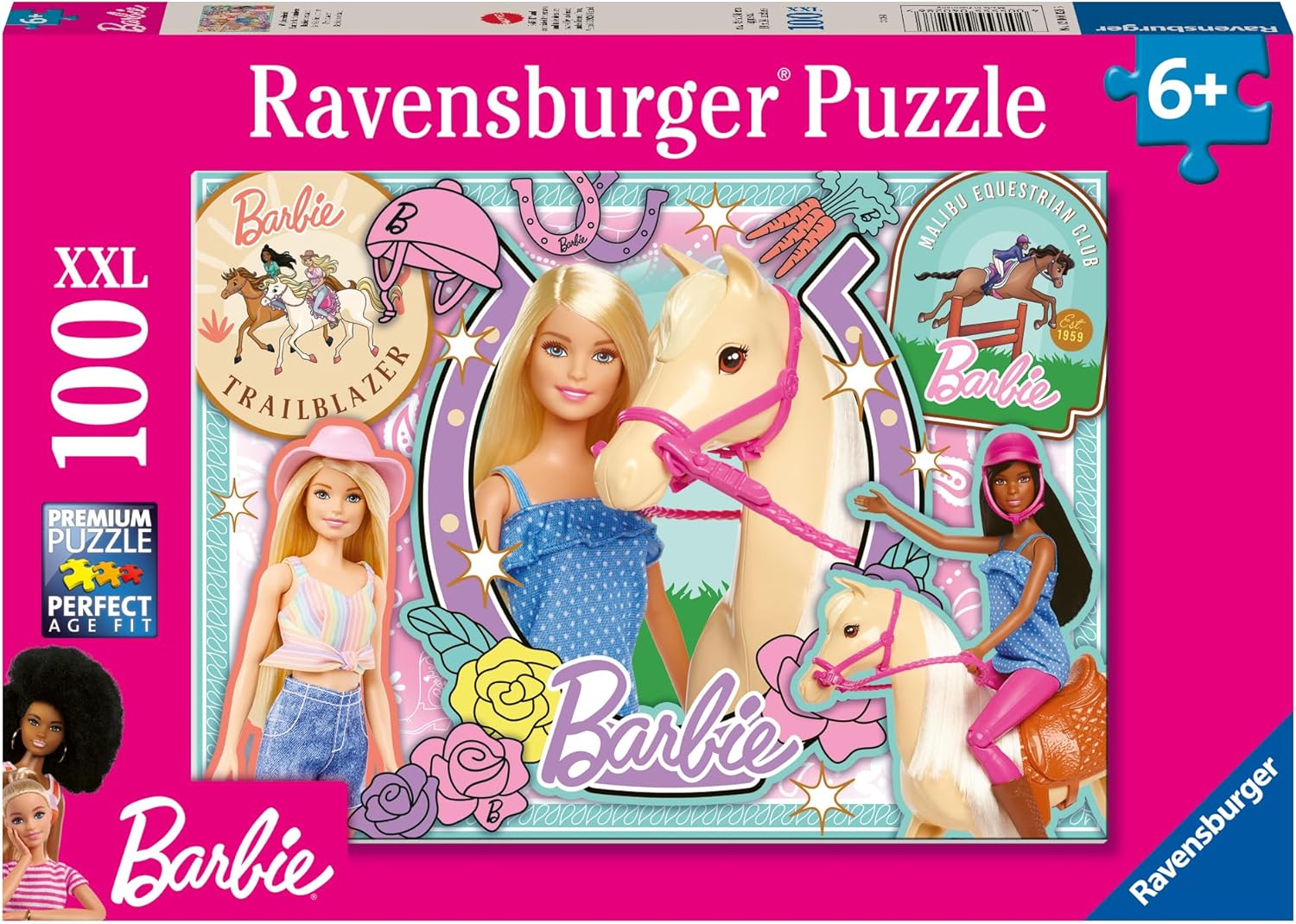 Puzzle Barbie Ravensburger 100 pièces XXL 49 x 36 cm