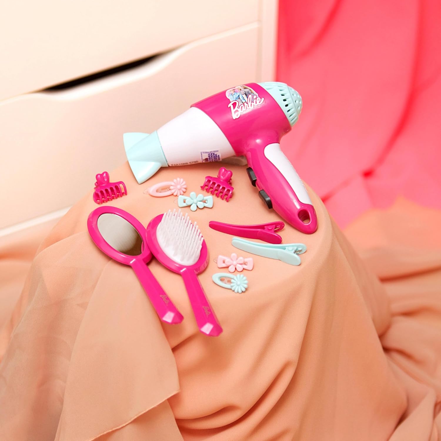 Set coiffure Barbie Theo Klein 5790 avec sèche-cheveux jouet – Image 2