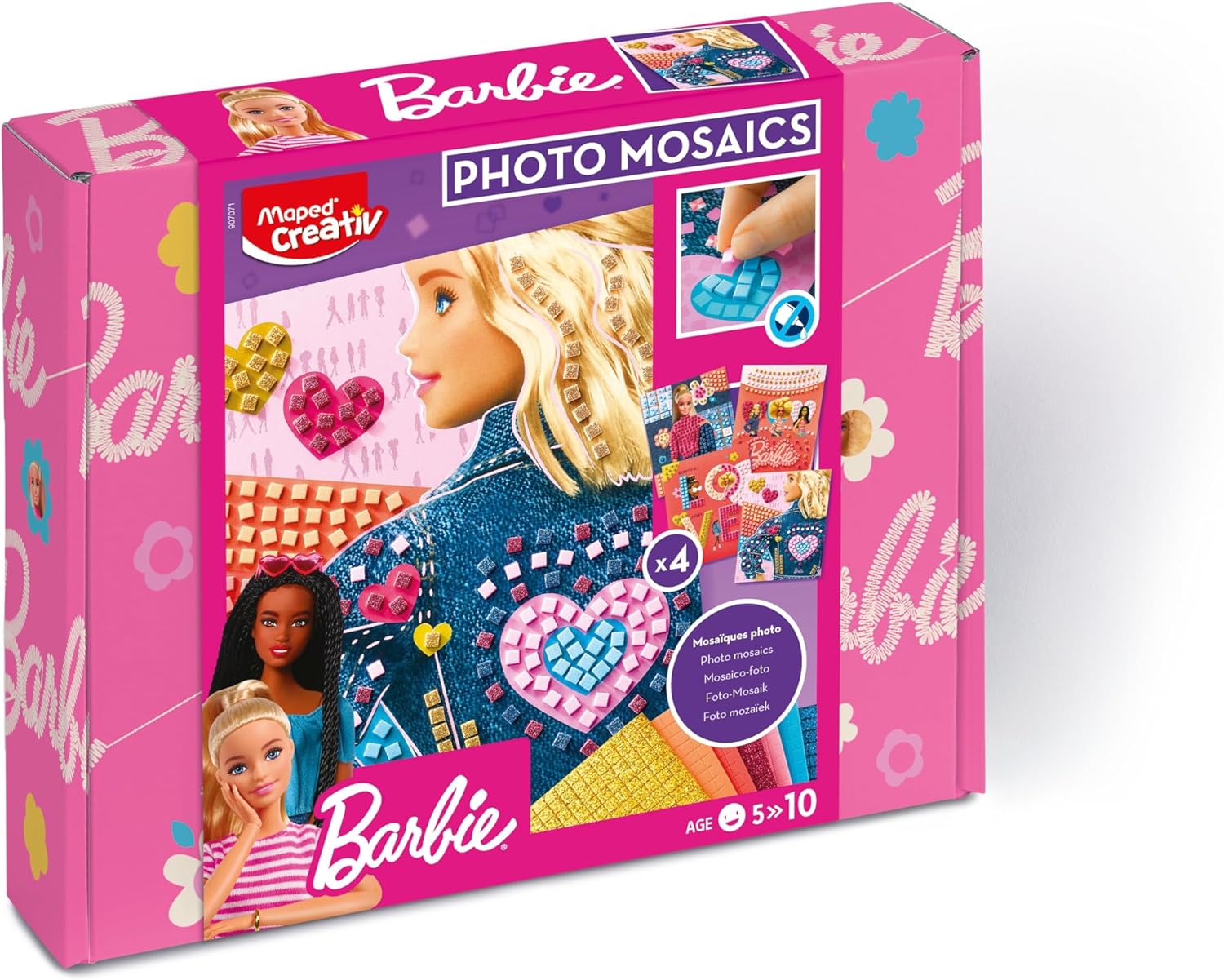 Photo'Mosaics Barbie, activité mosaïques intuitive dès 5 ans