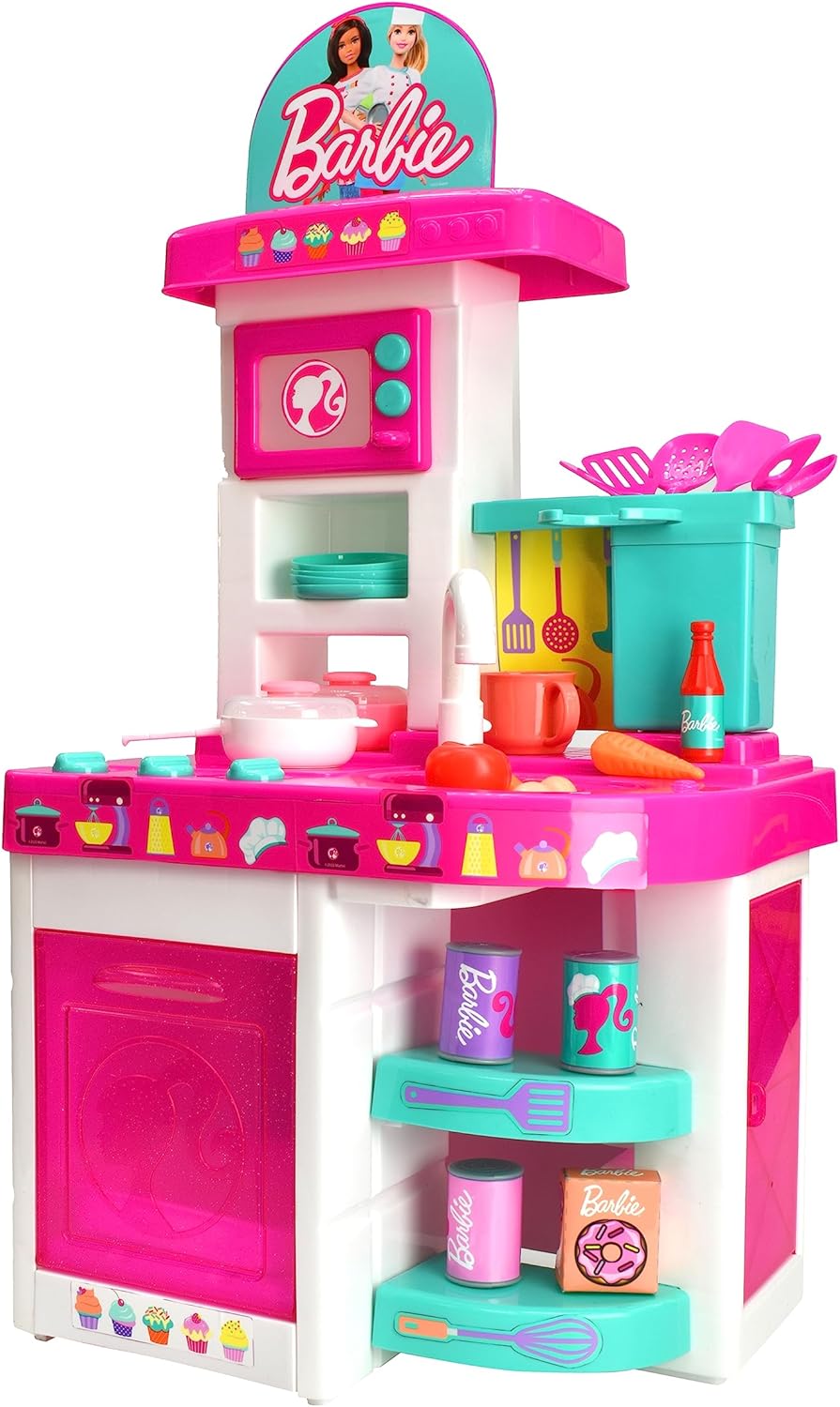 Cuisine Barbie 5150 avec lumières, sons et 40 accessoires