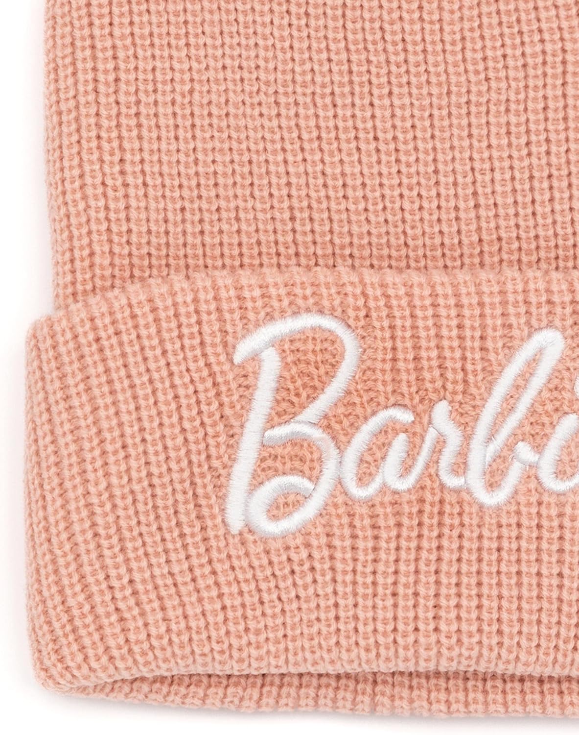 Bonnet d’hiver Barbie rose en tricot pour femme, taille unique – Image 6
