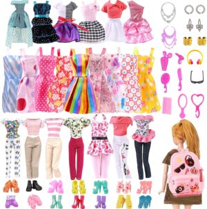Ensemble Barbie de 40 vêtements et accessoires pour poupée 29,2 cm