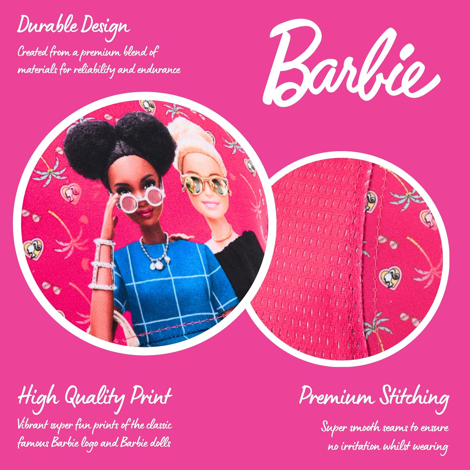 Casquette Barbie rose pour fille, taille 53 – Image 4