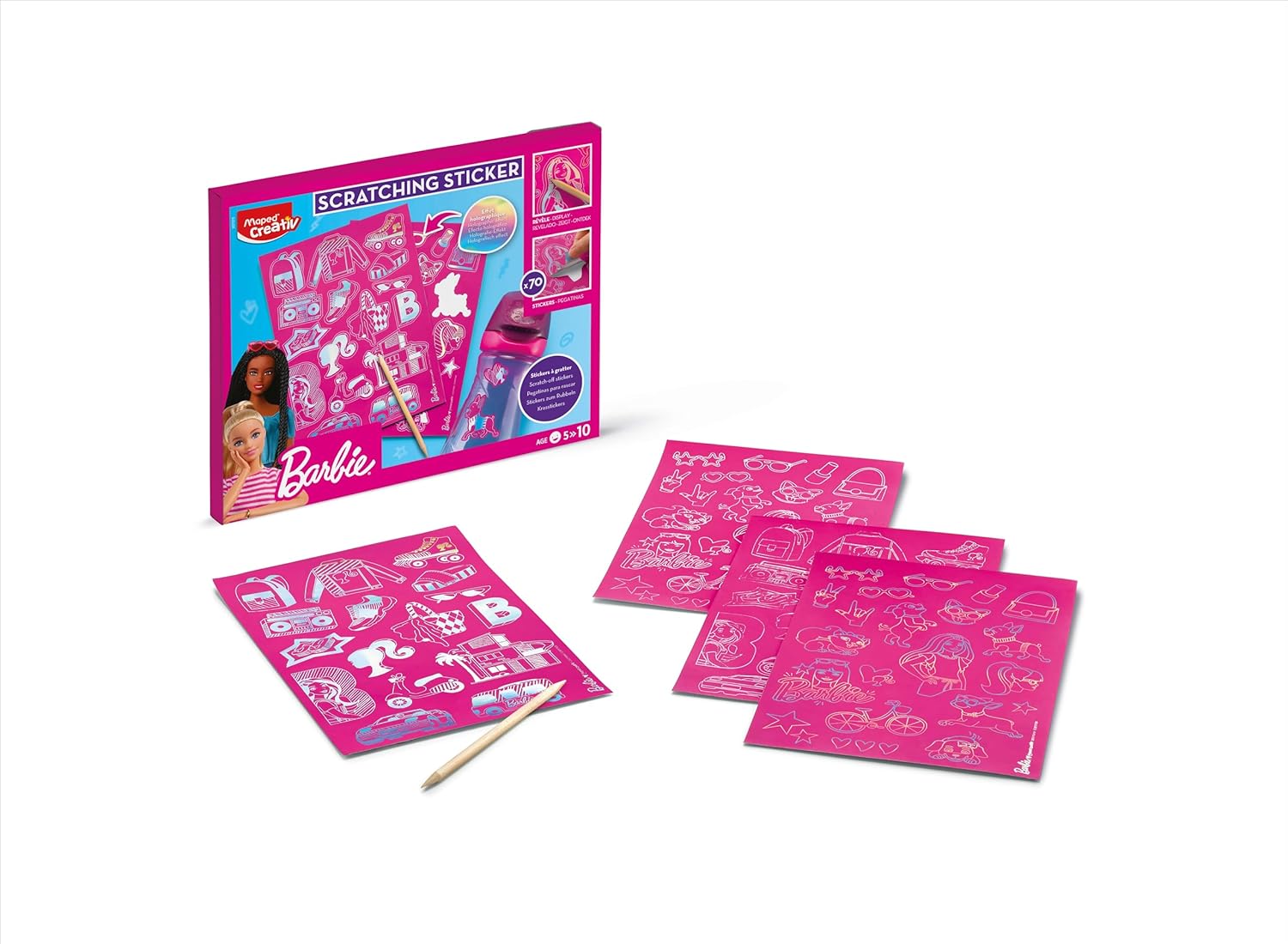 Barbie Danse Aqua'Art Maped Creativ avec 3 affiches – Image 4