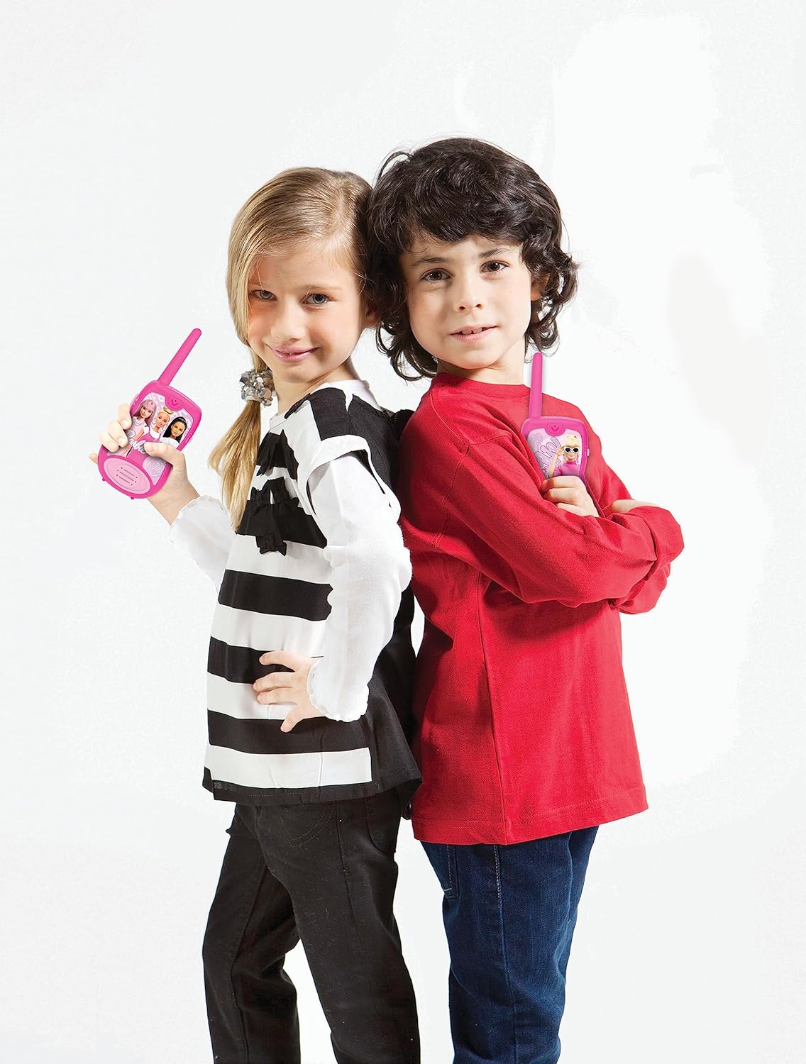 Talkies-walkies Barbie rose avec clip ceinture et 2 canaux – Image 3
