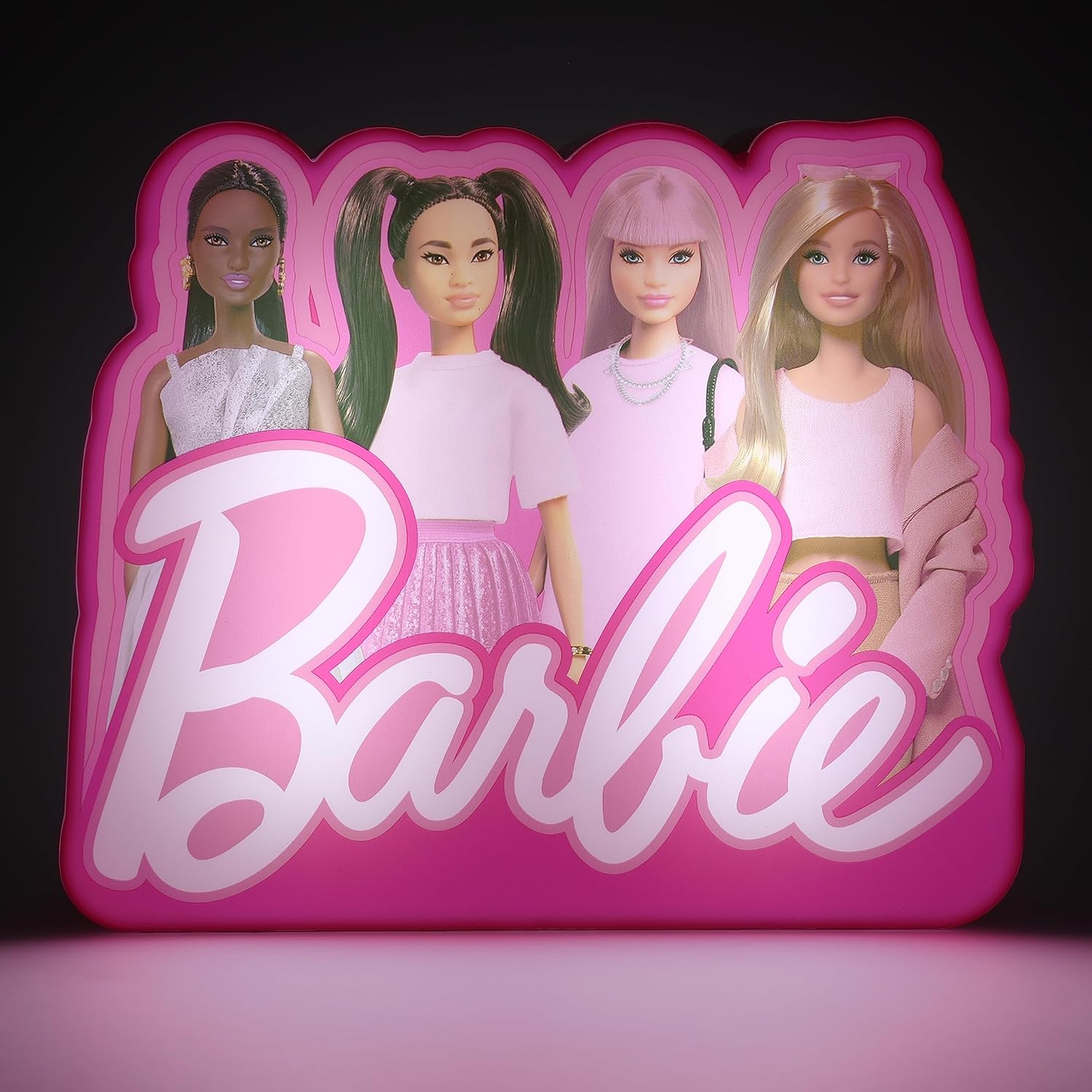 Lampe de chevet Barbie avec quatre poupées, à piles, 16 cm – Image 2