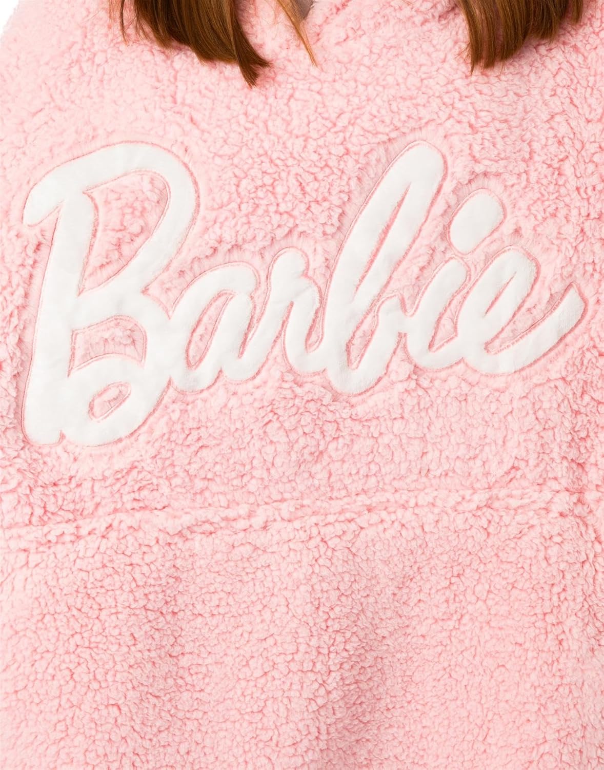 Sweat à capuche couverture Sherpa rose Barbie femme, taille unique – Image 4