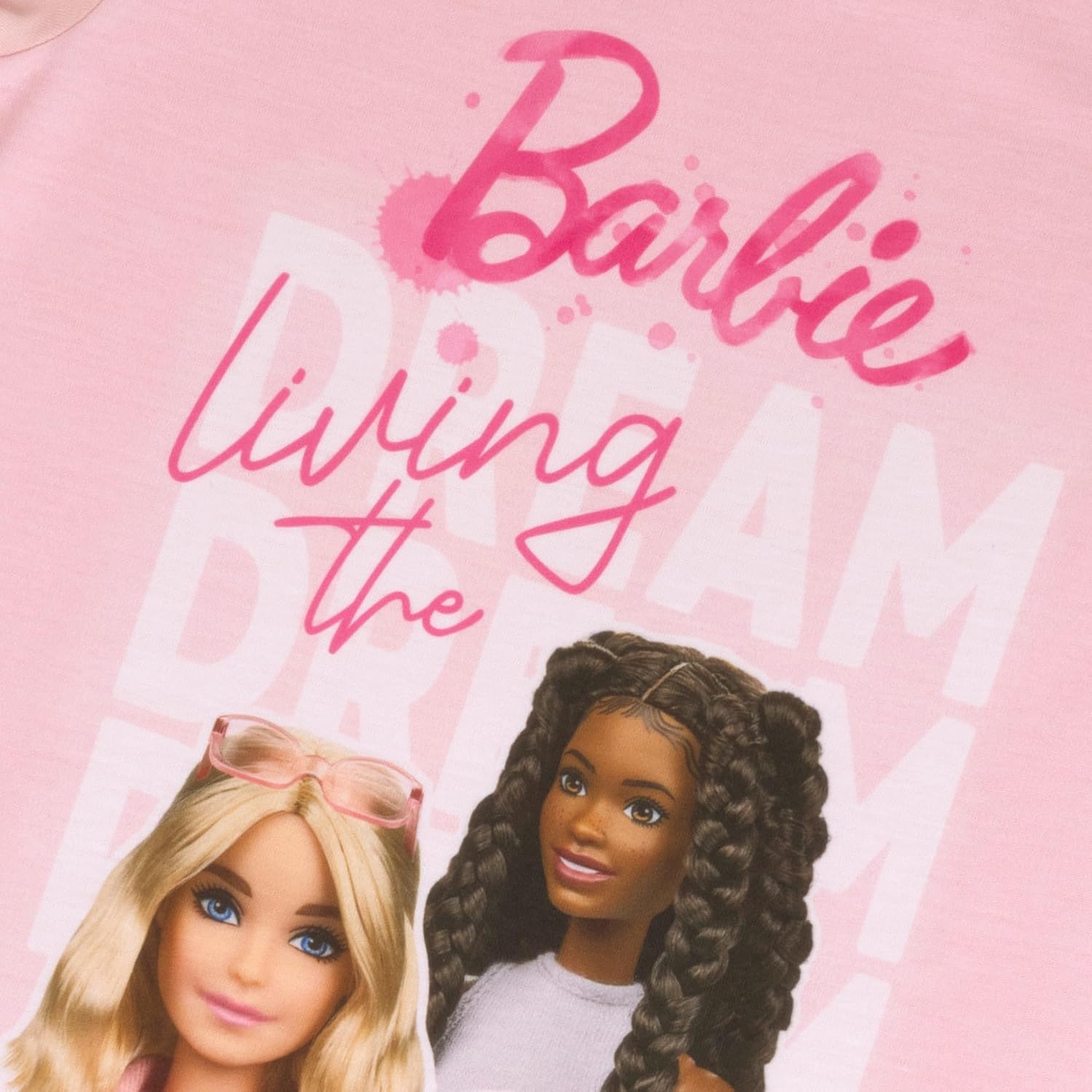 Chemise de nuit Barbie rose pour filles en 100% polyester – Image 2