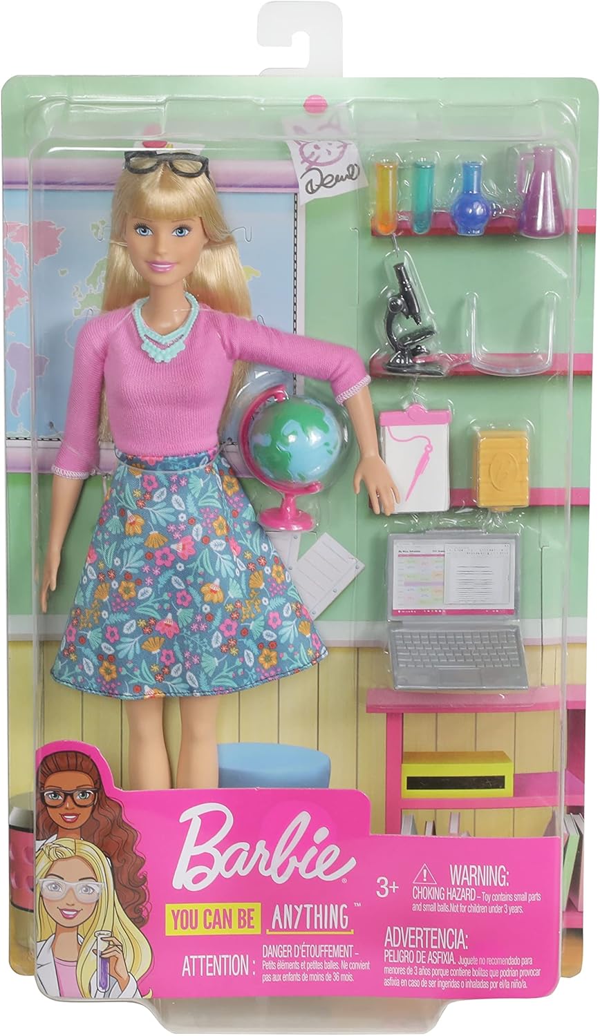 Barbie Professeur blonde et ses 10 accessoires éducatifs GJC23 – Image 8