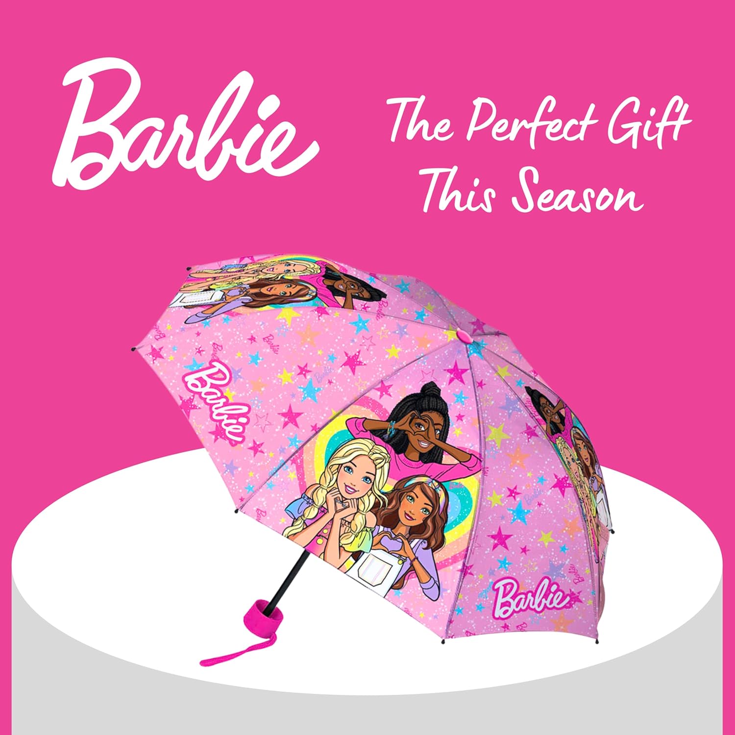 Parapluie pliant Barbie design poupée – Image 7