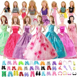 Tenues Barbie pour poupées de 28 cm avec 6 robes de mariée