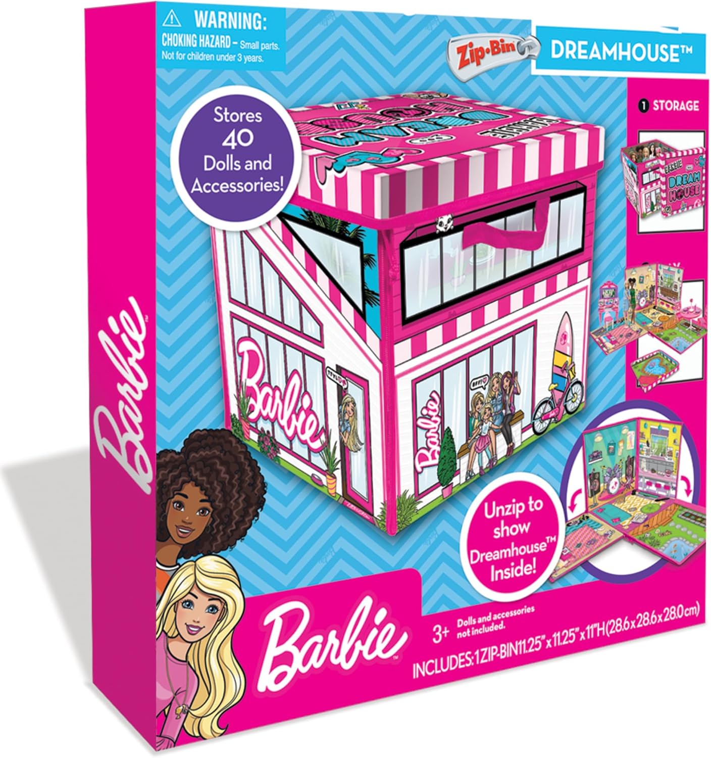Boîte de rangement Barbie Villa de rêve avec tapis de jeu