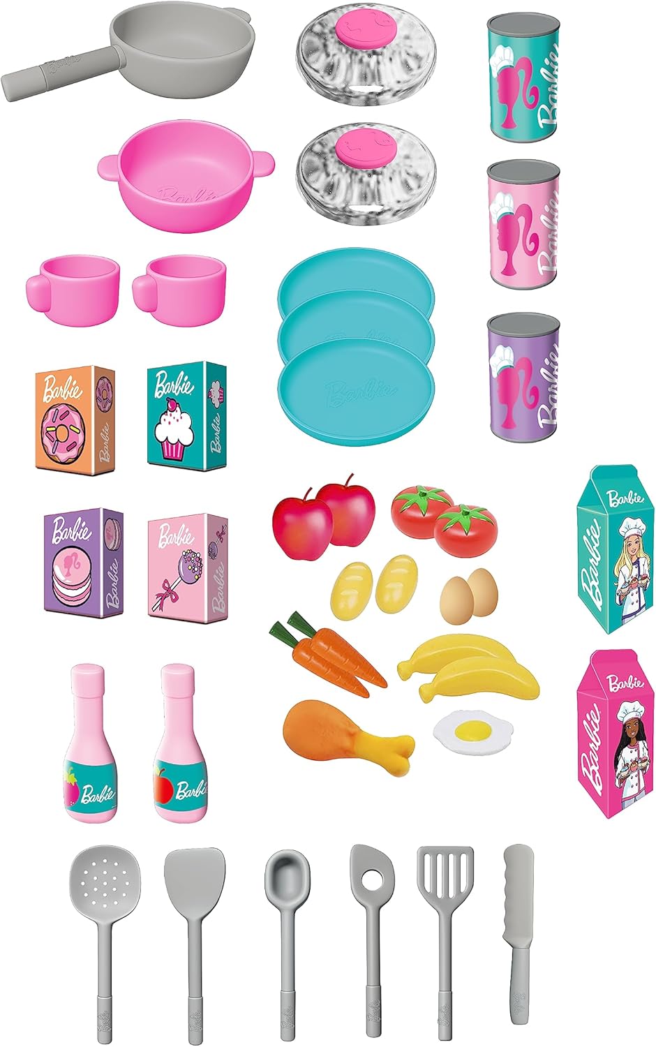 Cuisine Barbie 5150 avec lumières, sons et 40 accessoires – Image 4