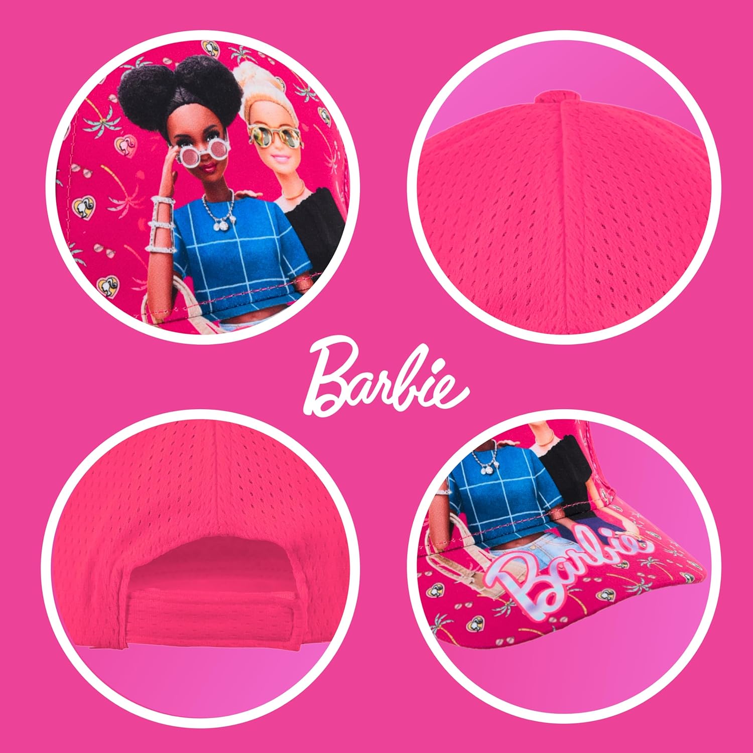 Casquette Barbie rose pour fille, taille 53 – Image 6