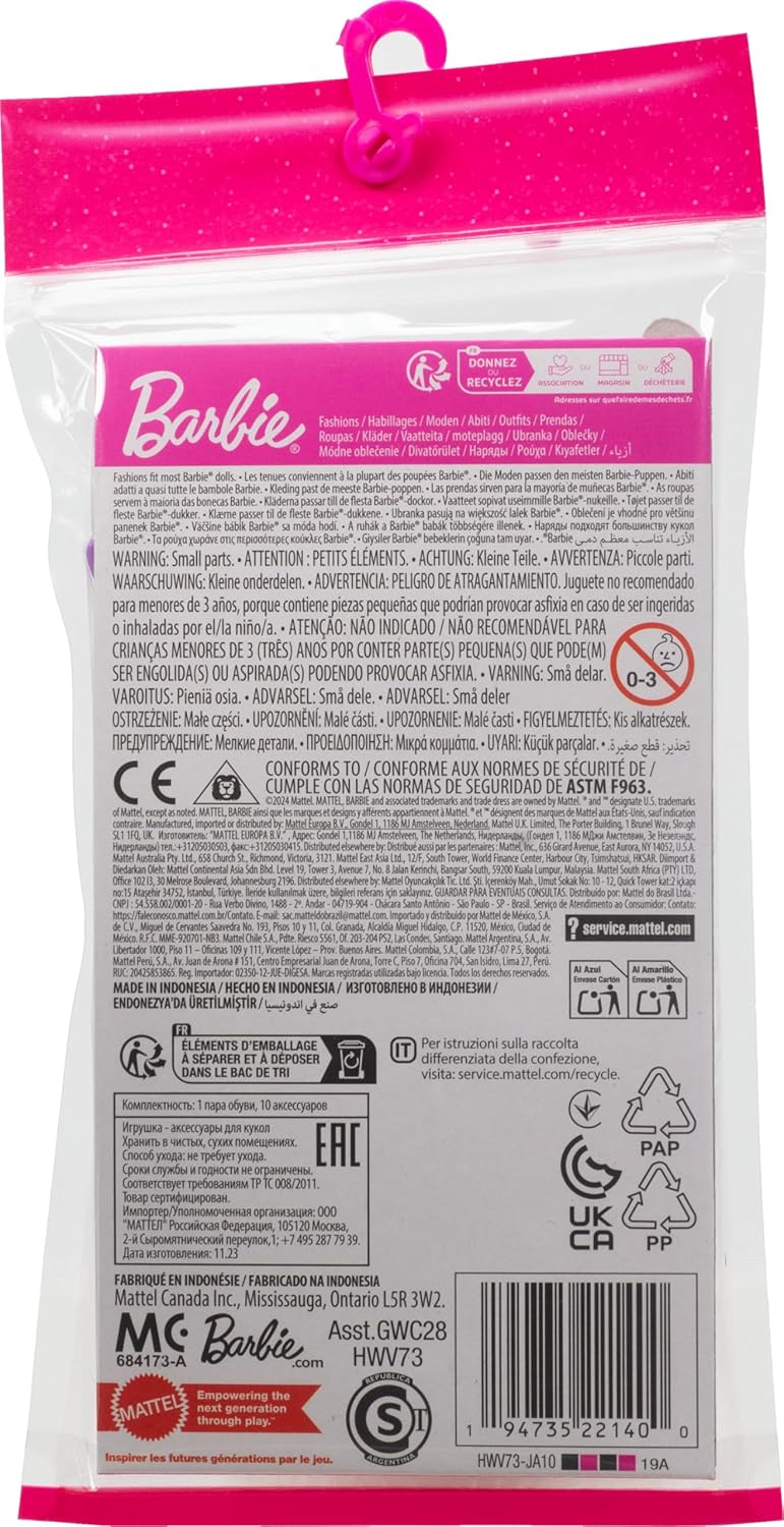 Barbie Fashion & Beauty, accessoires de fête d'anniversaire pour poupée dès 3 ans – Image 2