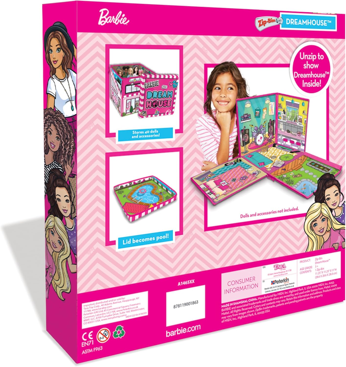 Boîte de rangement Barbie Villa de rêve avec tapis de jeu – Image 3