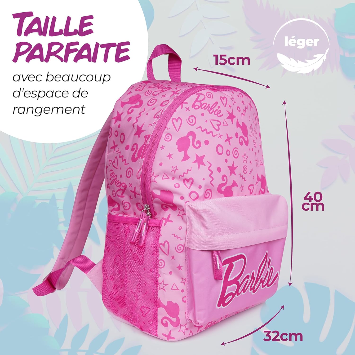 Cartable scolaire Barbie pour maternelle, CP et primaire – Image 2