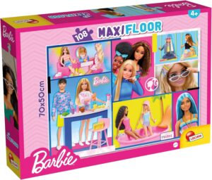 Puzzle Barbie MaxiFloor double face 108 pièces format 70x50 cm