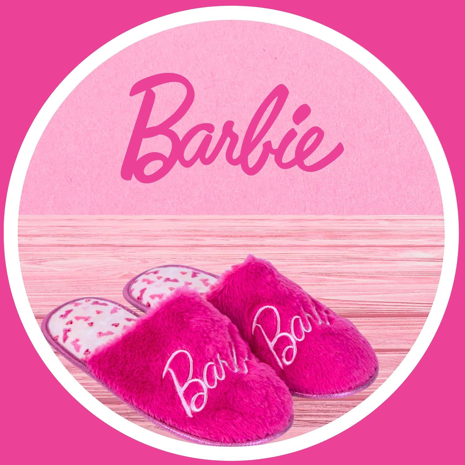 Chaussons maison Barbie femme semelle antidérapante – Image 4