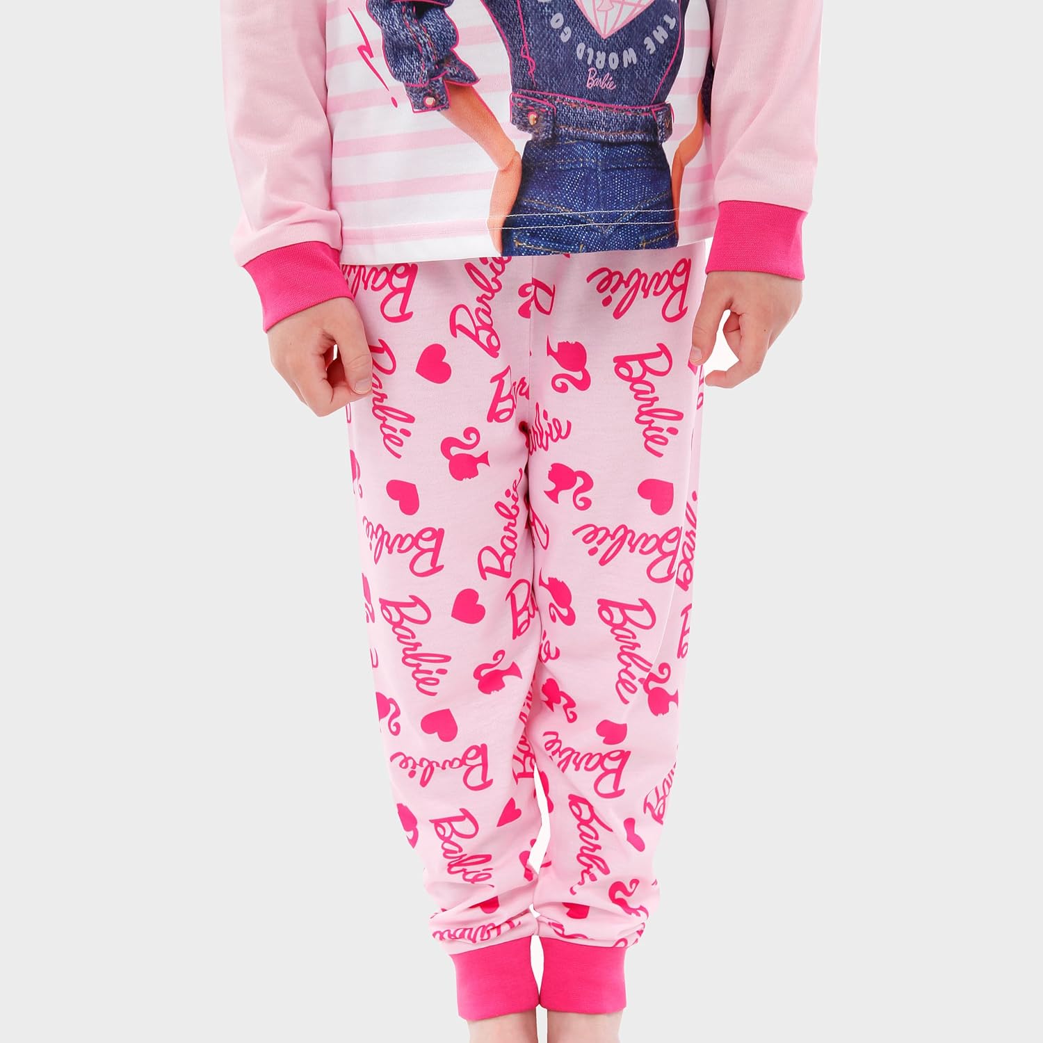 Pyjama Barbie fille avec chouchou assorti – Image 4