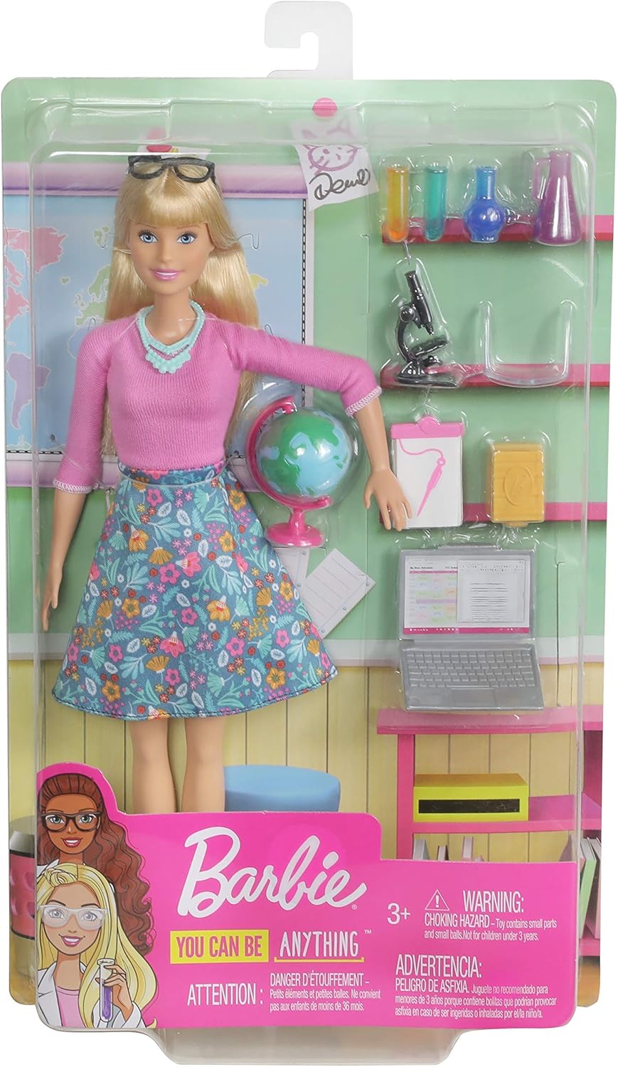 Barbie Professeur blonde et ses 10 accessoires éducatifs GJC23 – Image 4