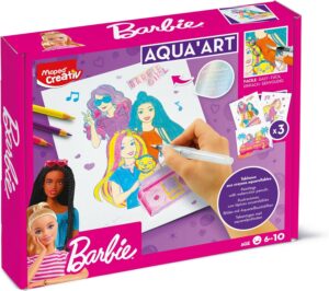 Aqua'Art Barbie girl, activité aquarelle avec 3 affiches dès 7 ans