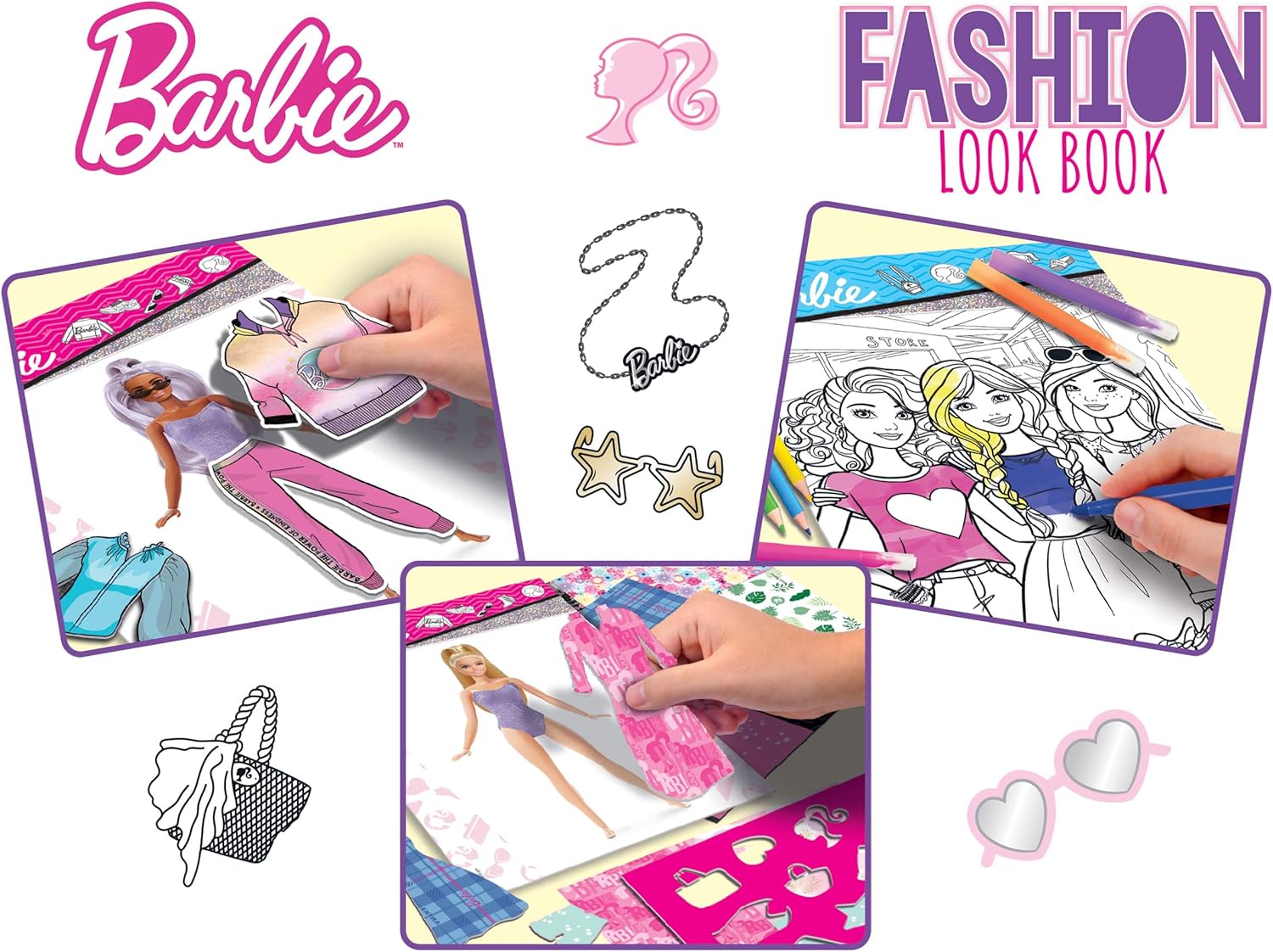Barbie - Carnet de croquis mode Fashion Look Lisciani – Image 3