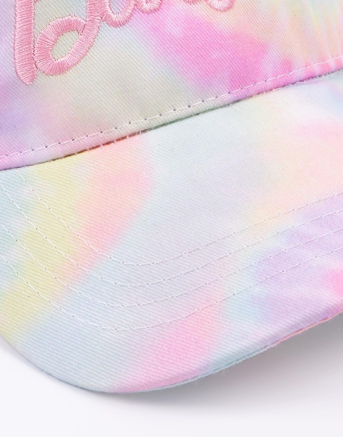 Casquette snapback Barbie tie and dye rose et bleu avec logo brodé – Image 6