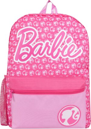 Sac à dos Barbie rose à imprimé silhouettes, taille unique