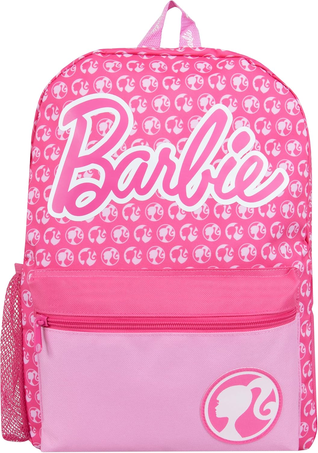 Sac à dos Barbie rose à imprimé silhouettes, taille unique