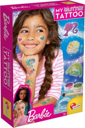 Barbie kit de tatouages scintillants avec gemmes adhésives dès 5 ans