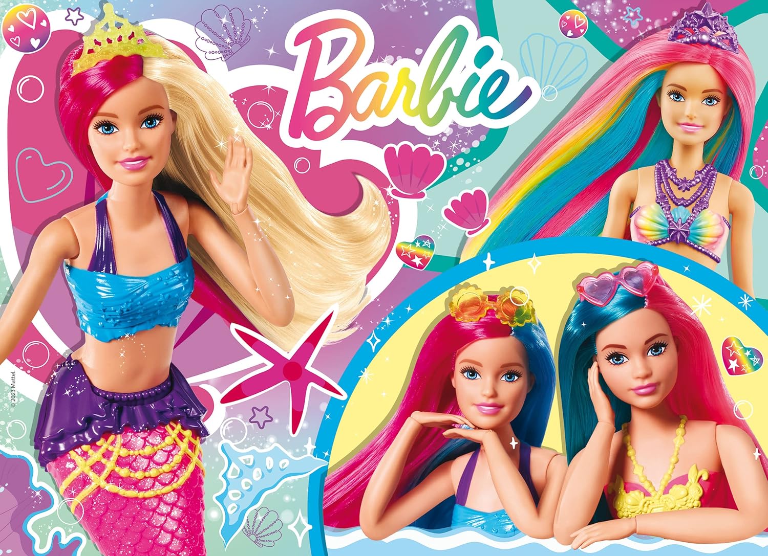 Puzzle Barbie Feeling Magical brillant à paillettes, 48 pièces – Image 2