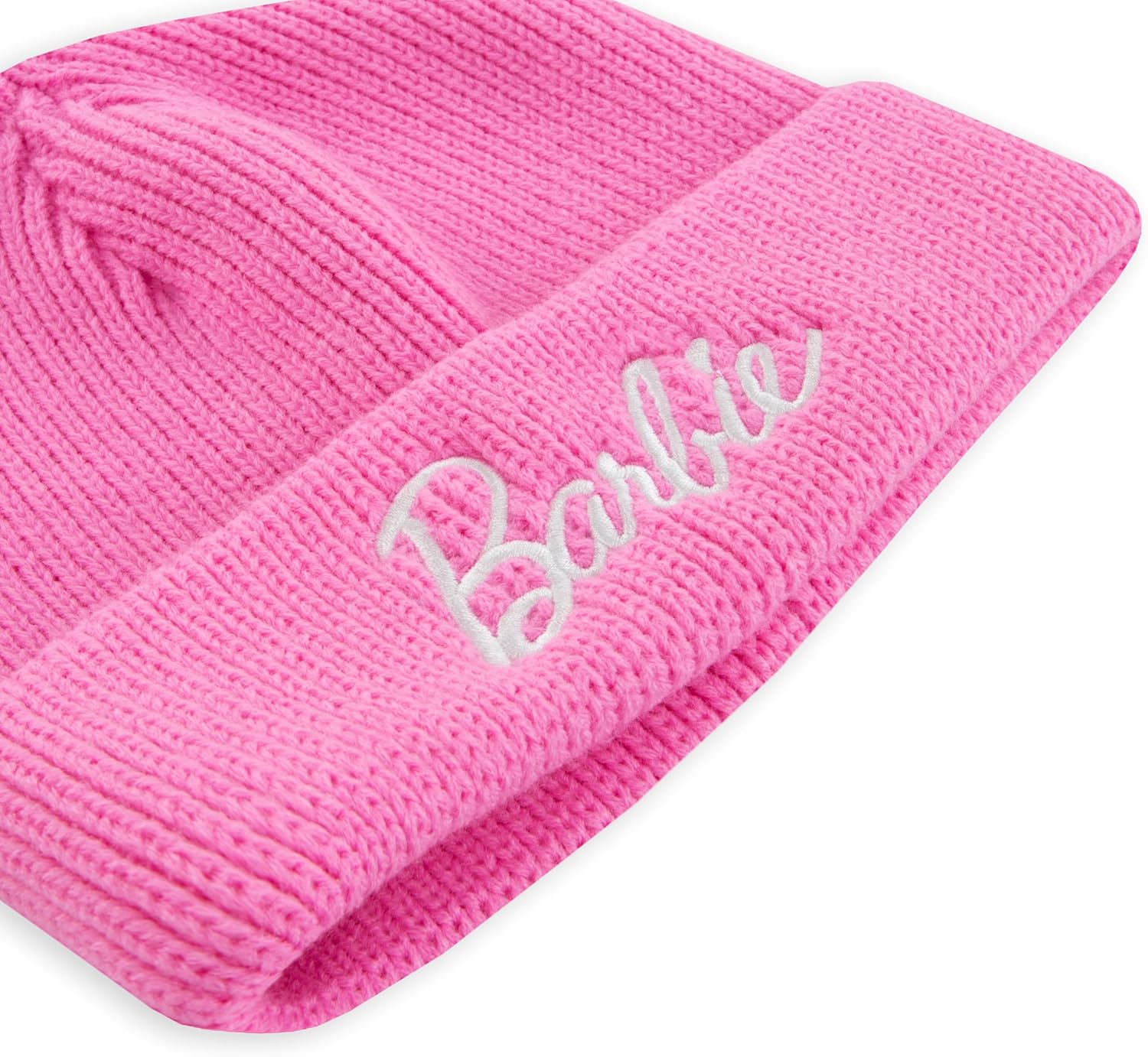 Chapeau Barbie rose tricoté pour fille, taille unique – Image 4