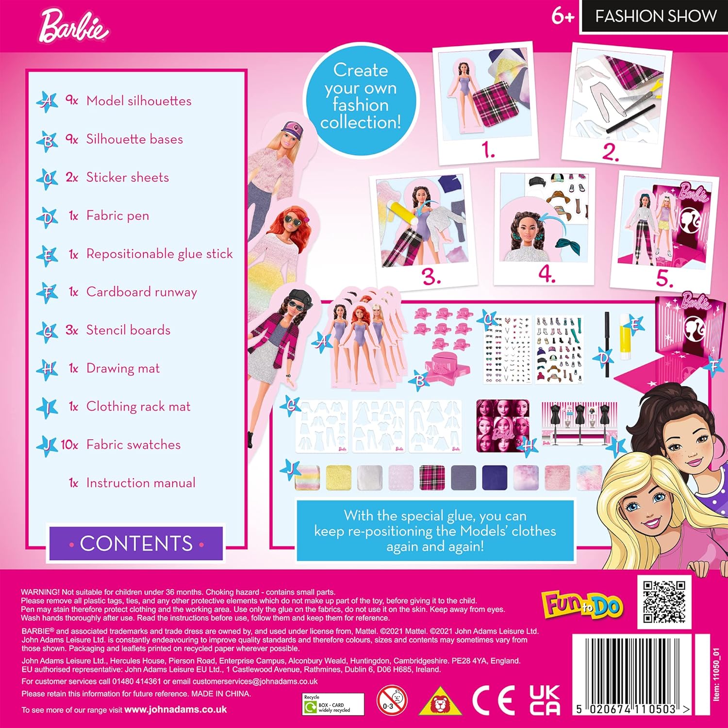 Barbie Fashion Show avec 12 silhouettes et 10 tissus – Image 5