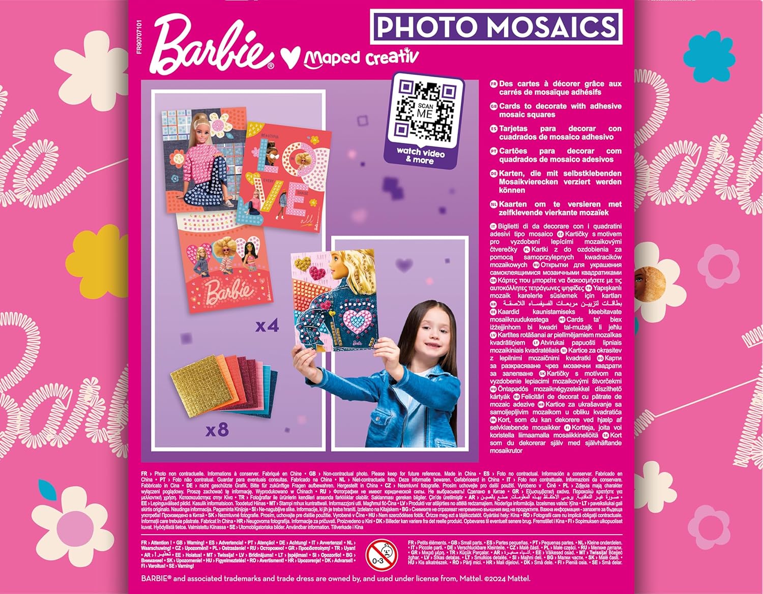 Photo'Mosaics Barbie, activité mosaïques intuitive dès 5 ans – Image 3
