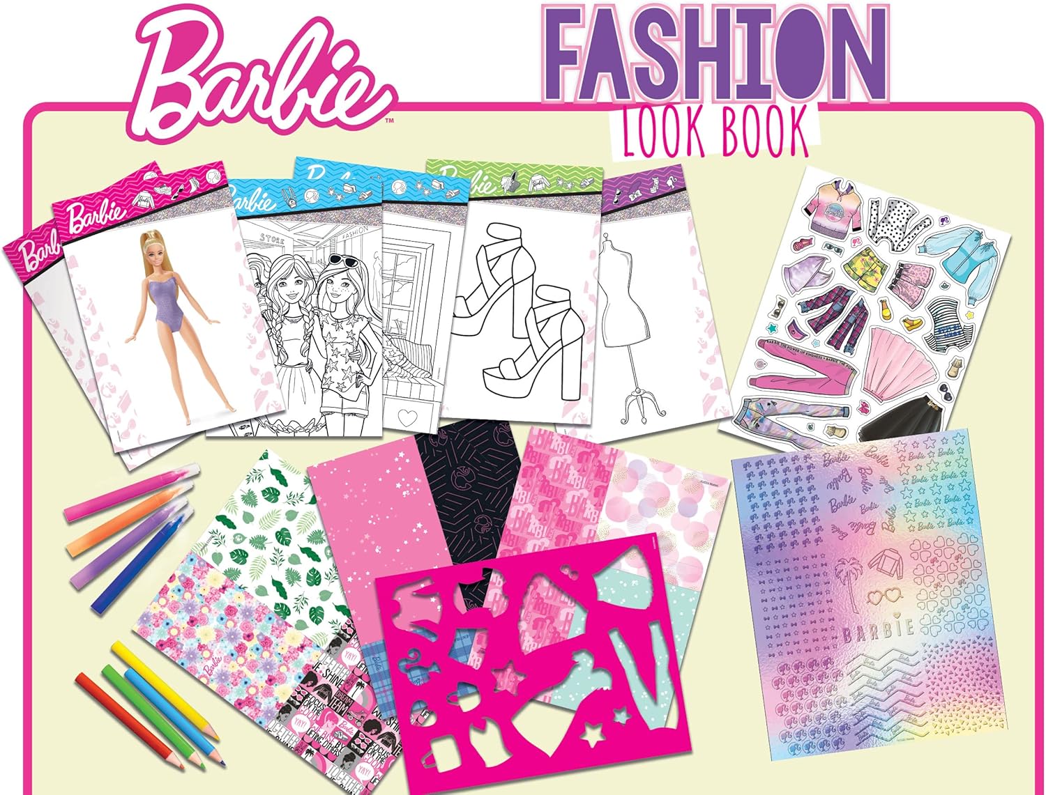 Barbie - Carnet de croquis mode Fashion Look Lisciani – Image 2